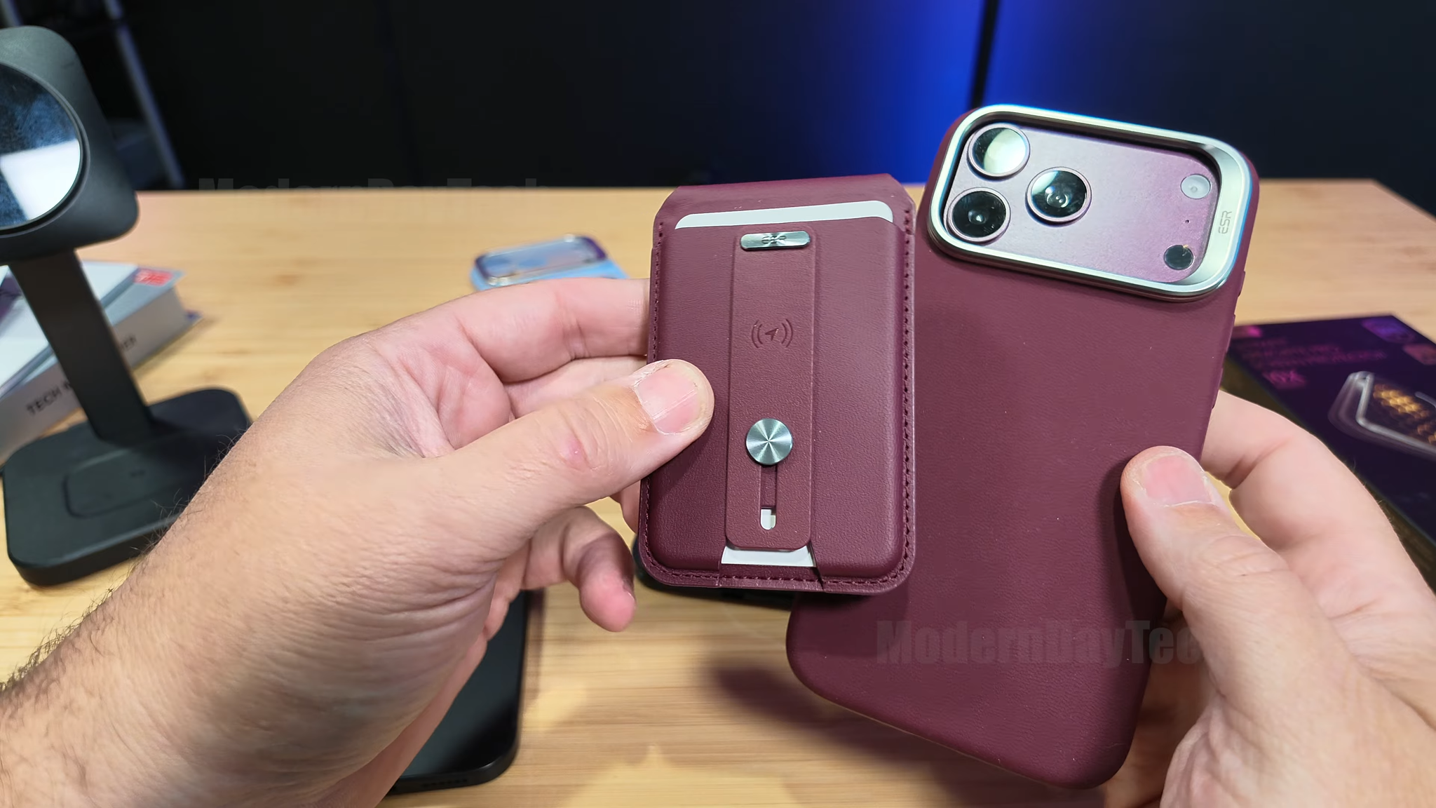 ESR Burgundy Find My Wallet Review — photo 1