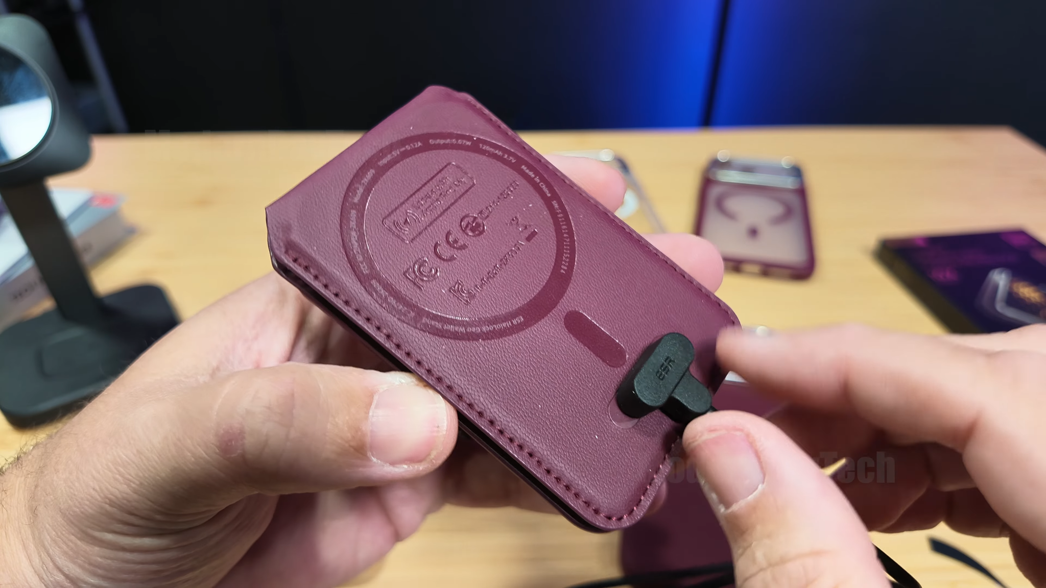 ESR Burgundy Find My Wallet Review — photo 2